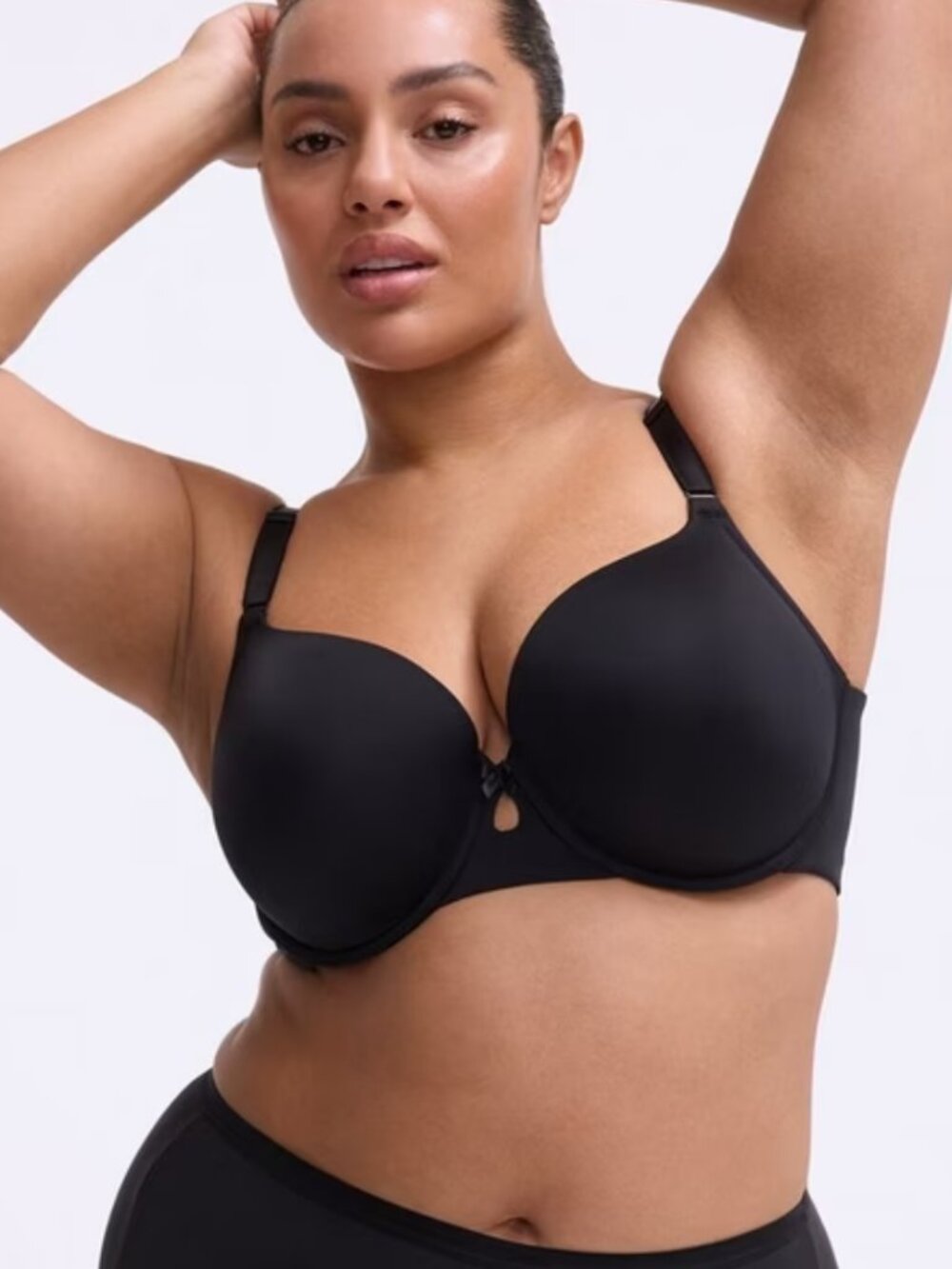 NWT Torrid Size 40DDD Perfect T-shirt Lightly Lined Bra Black 360 Back Smoothing